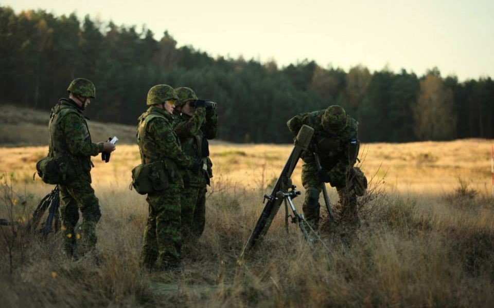 Soldiers from the Estonian Defence Forces