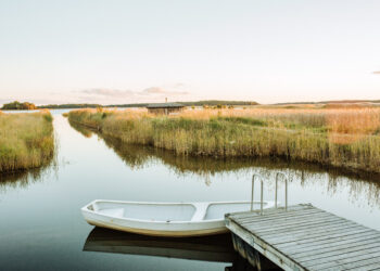 A boat in Muhu island, Estonia; photo by Aron Urb.