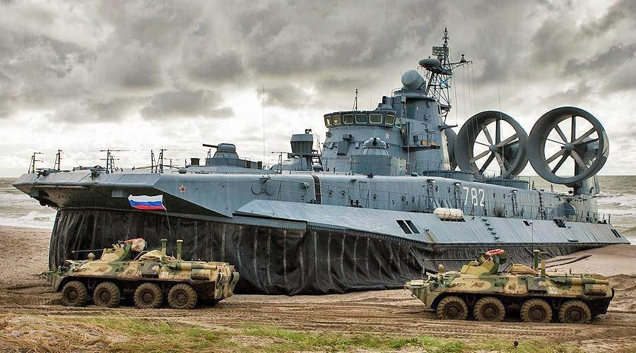 Russia exercising amphibious assault