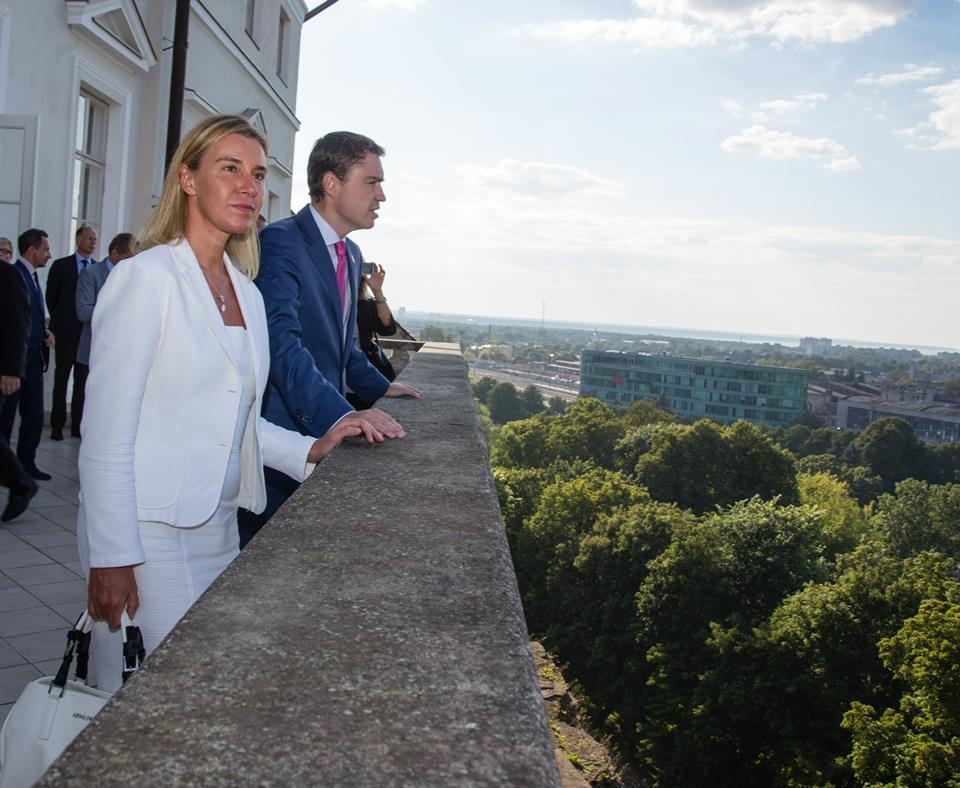 Taavi Rõivas with Federica Mogherini, High Representative of the European Union for Foreign Affairs and Security Policy