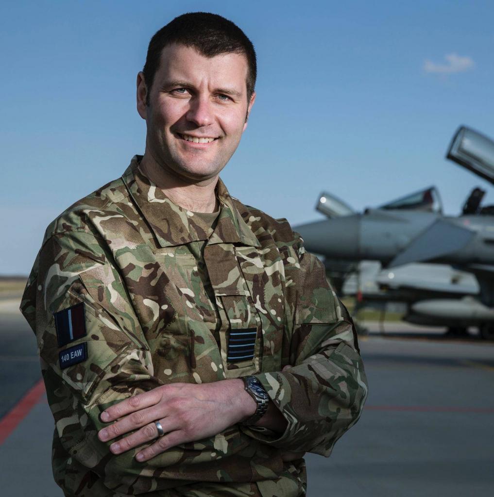 RAF Wing Commander Gordon Melville at the Ämari Air Base in Estonia. Photo: UK Ministry of Defence