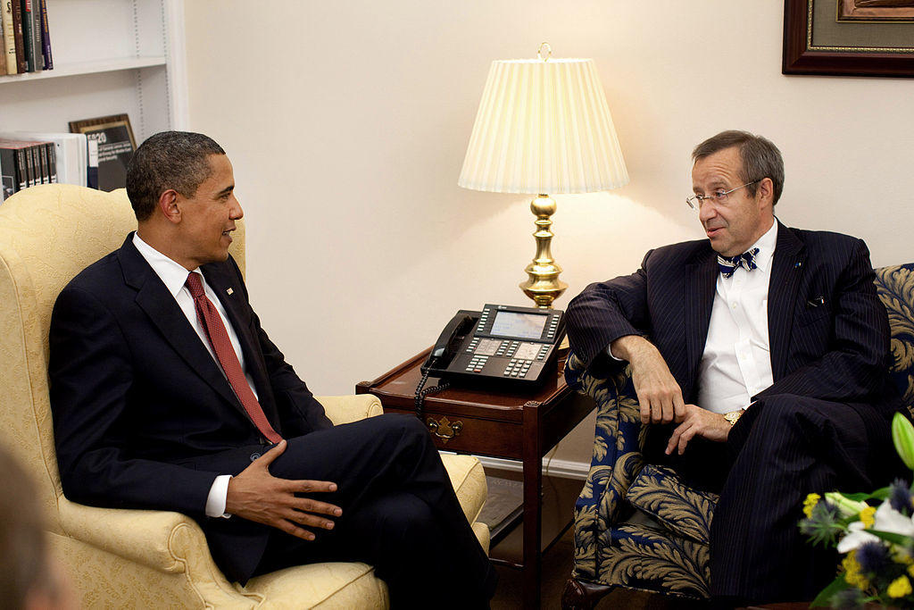 Obama and Ilves meeting at the White House in 2009.