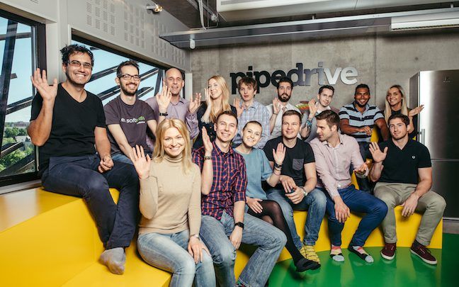 Pipedrive support team at their Tallinn office