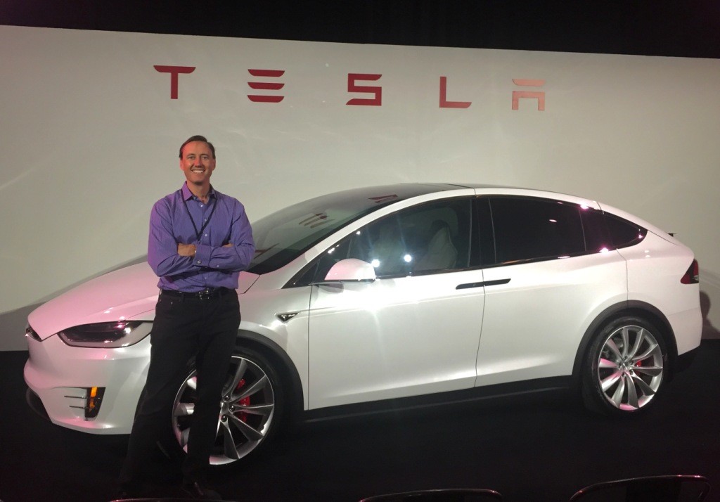 Steve Jurvetson with his Tesla model X