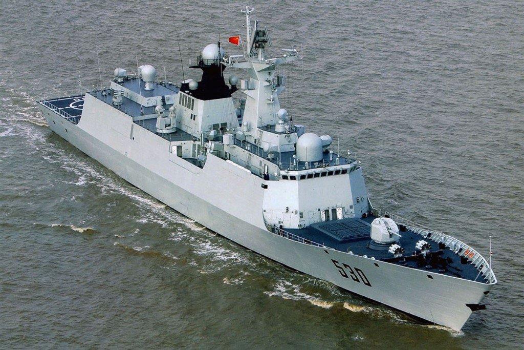 Chinese Type 054a guided missile frigate