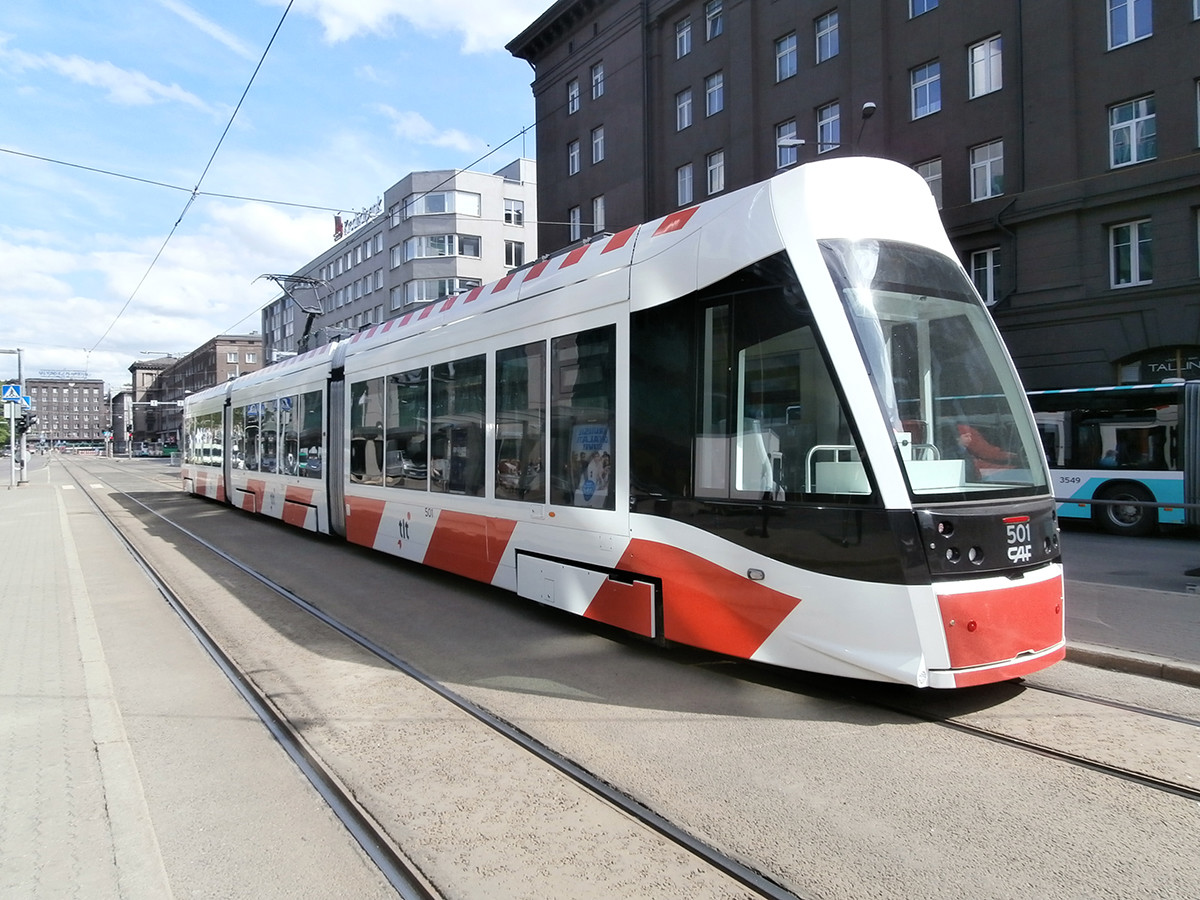 A Tallinn tram in the city centre. Photo: Pjotr Mahhonin/Wikipedia/CC BY-SA 4.0