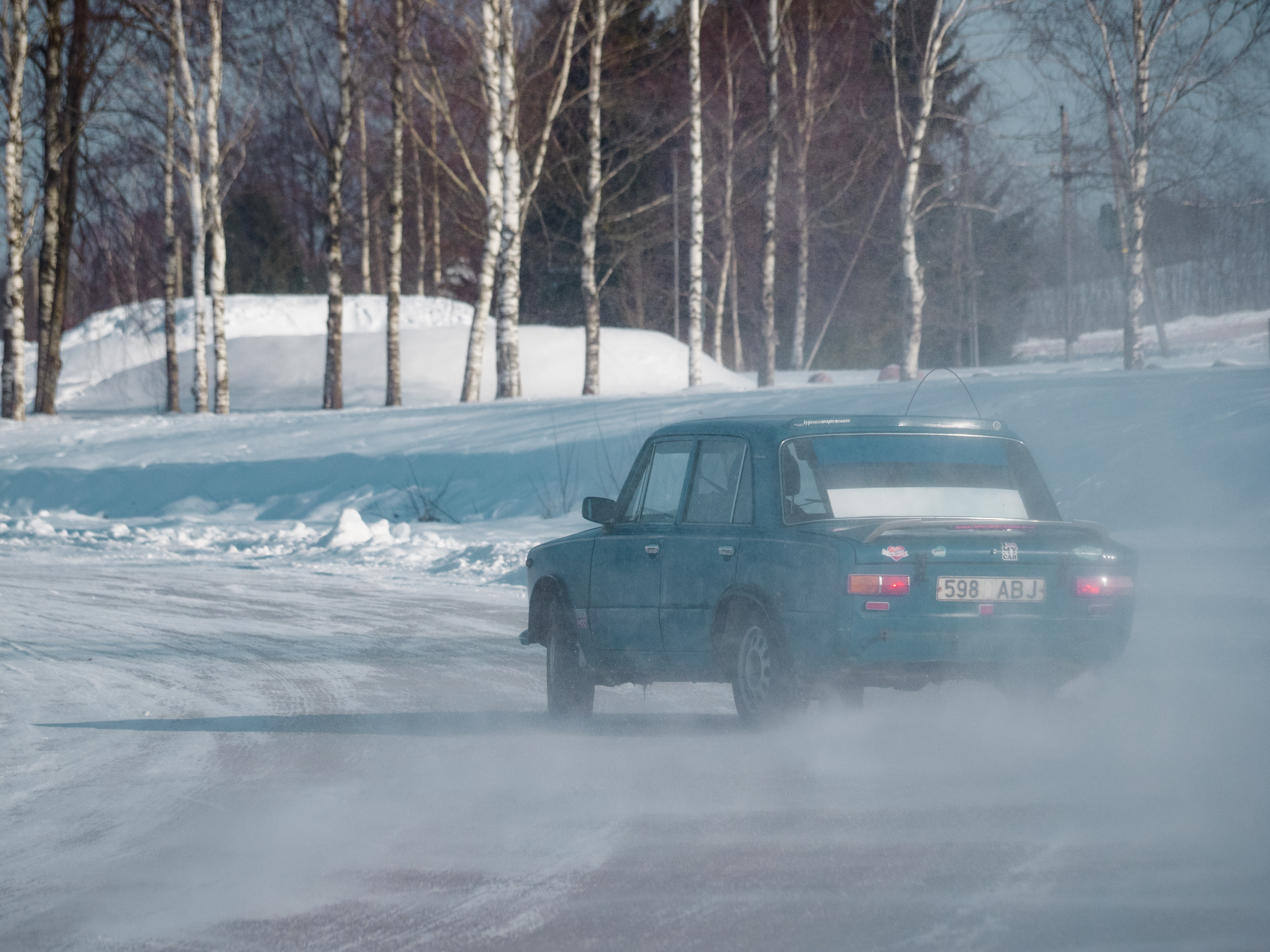 Another Soviet Lada looking for grip.