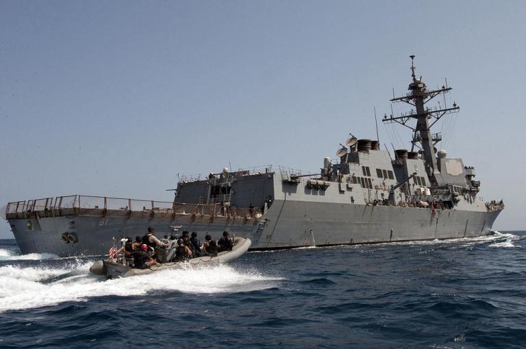 American destroyer USS Winston S. Churchill arrives in Tallinn