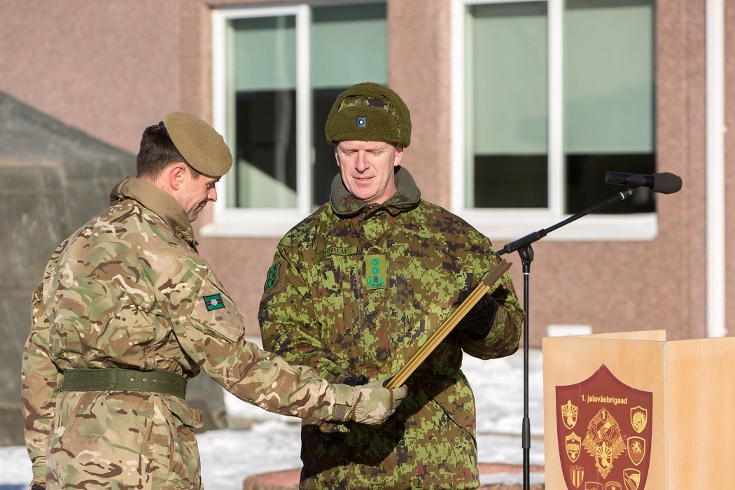 British troops being awarded on 21 Feb 2019