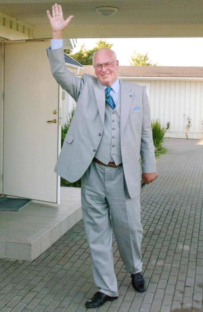 Lennart Meri on 13 September 2003. Photo by Peeter Langovits, the archive of the foreign ministry.