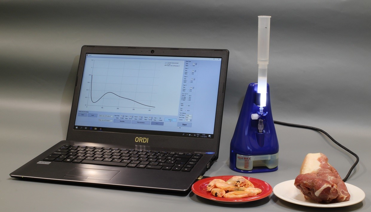 A fast and cheap device for determining the freshness of food developed