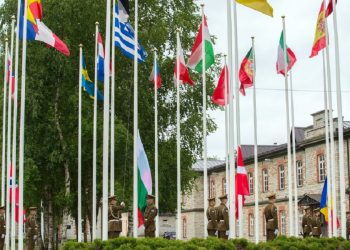 The accession ceremony of Bulgaria, Denmark, Norway and Romania to the NATO CCDCOE in Tallinn. Photo credit – EDF, Ardi Hallismaa