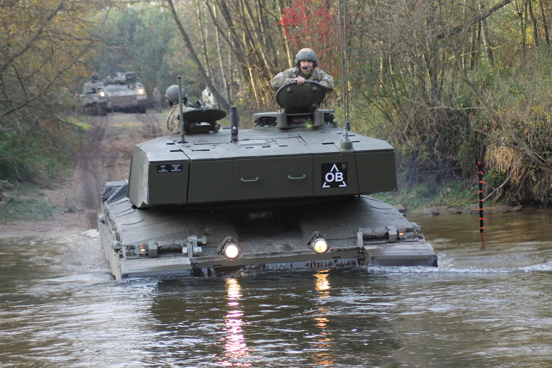 The Uk Embarks A Challenger 2 Battle Tank During An Exercise In Estonia