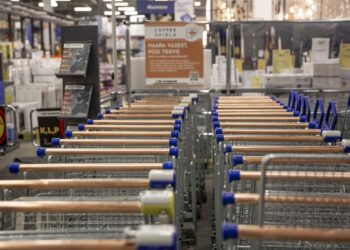 Copper Shield is being used at a hardware store in the Estonian capital, Tallinn, where it was applied on shopping carts, baskets and door handles. Photo by Copper Shield.