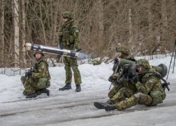 Soldiers of the Estonian Defence Forces testing a US-made Javelin missile. The image is illustrative. Photo by the Estonian Defence Forces.