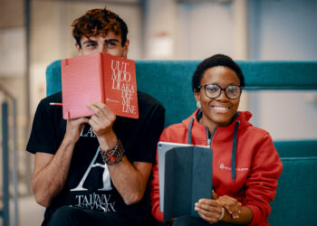 A group of international students at Tallinn University. Photo by Tallinn University.