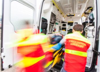 In Tallinn, ambulances are running every 20 minutes with a COVID-19 patient. The image is illustrative. Photo by Tallinn’s ambulance service.