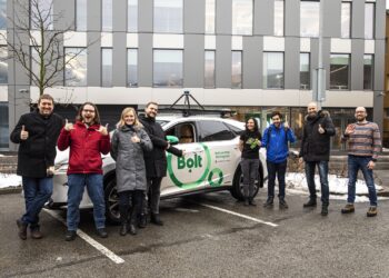 An autonomous vehicle tested by Bolt and the University of Tartu. Photo by Mathis Bogens.