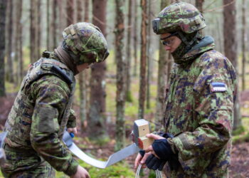 Estonian soldiers on an exercise. The image is illustrative. Photo by the Estonian Defence Forces.