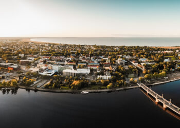 An aerial view of Pärnu. Photo by VisitPärnu.com