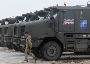Additional British troops arrived in Estonia on 25 February 2022. Photo by the Estonian Defence Forces.
