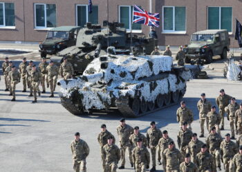 The British Army’s Royal Welsh battalion has taken over as the lead unit of the NATO battlegroup in Estonia. Photo by the Estonian Defence Forces.