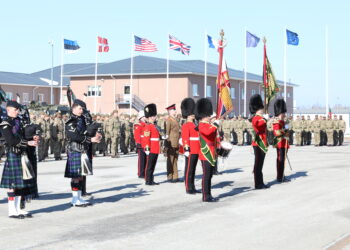 The British Army’s Royal Welsh battalion has taken over as the lead unit of the NATO battlegroup in Estonia. Photo by the Estonian Defence Forces.