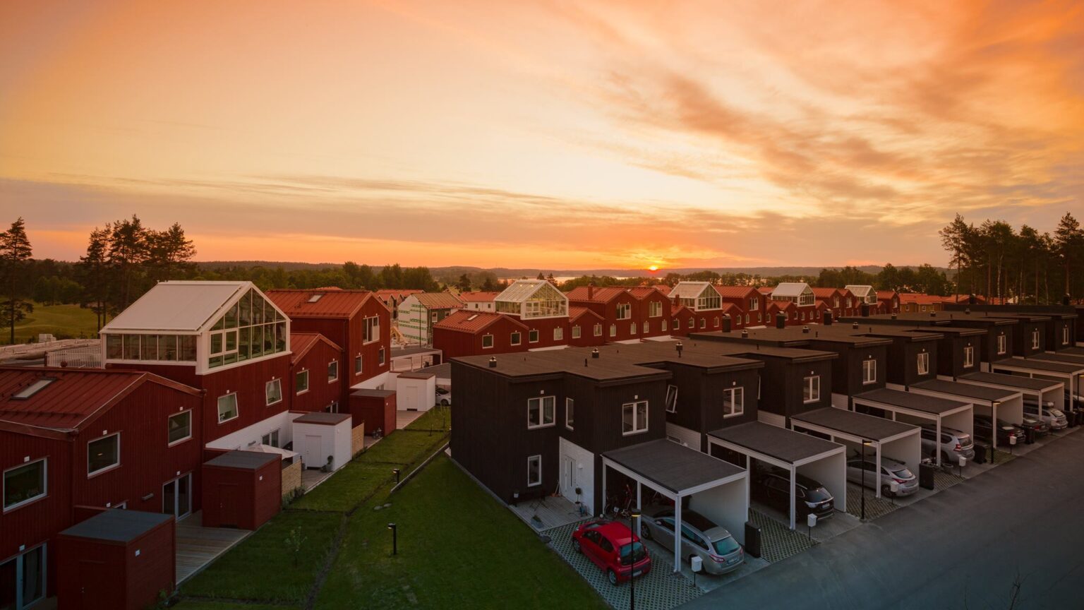 Estonia S Trade Grows By More Than A Third In January 2022   Wooden Houses Built By An Estonian Company EstHus In Sweden. Photo By EstHus. 1536x864 