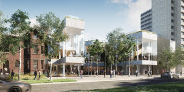 A rendering of the Keskus International Estonian Centre in Toronto, Canada.