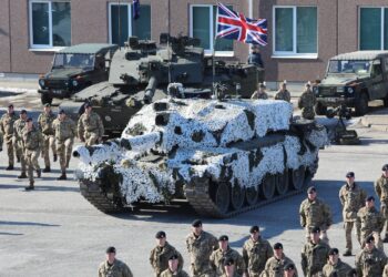 The British Army’s Royal Welsh battalion has taken over as the lead unit of the NATO battlegroup in Estonia. Photo by the Estonian Defence Forces.