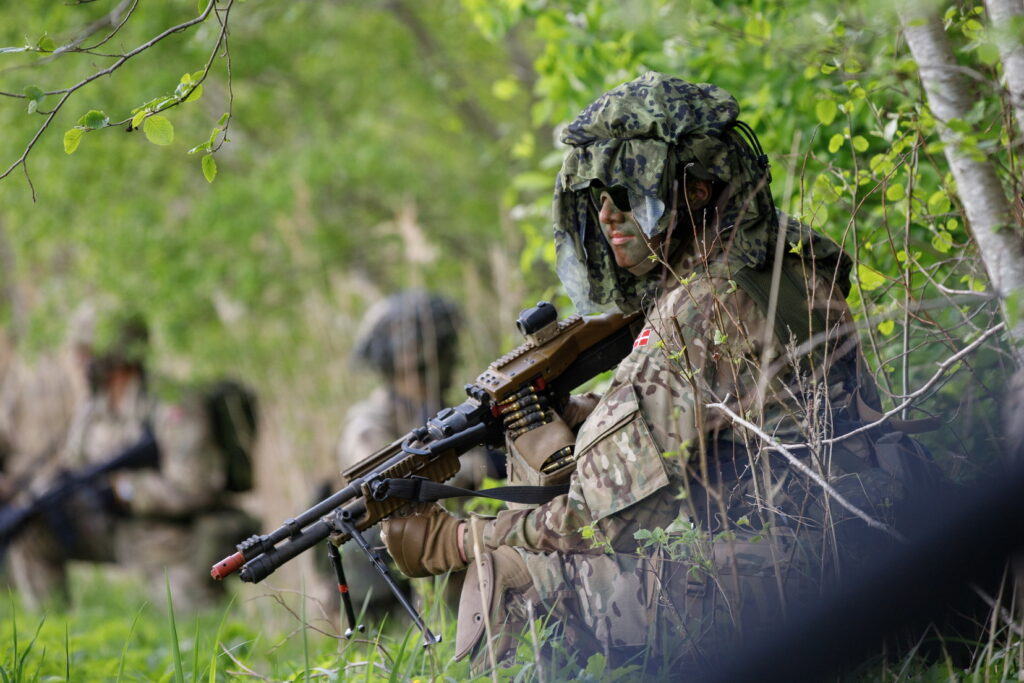 NATO troops training at the mass military exercise Siil 2022. Photo by the Estonian Defence Forces.