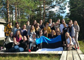 Participants of the “Back to our roots” programme in Estonia in 2019.