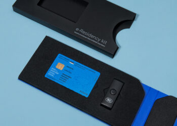 Estonia’s e-residency digital ID card kit; photo by e-residency programme.