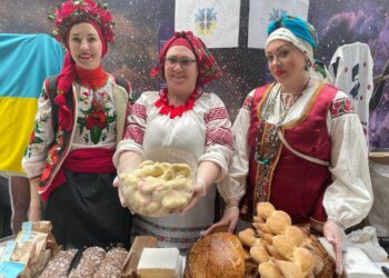 Tallinn-based Ukrainians at the Ukrainian Cultural Day on 29 May 2022.