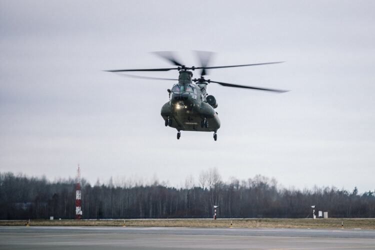 Pictures: The UK Deploys Chinook Helicopters To Estonia