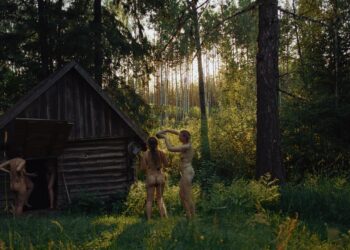 A still from “Smoke Sauna Sisterhood”, an Estonian documentary.