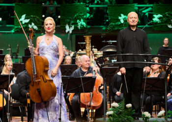 Canadian cellist Amanda Forsyth and conductor Paavo Järvi at the Pärnu Music Festival 2023. Photo by Kaupo Kikkas.