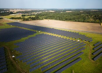 A solar power plant in Estonia. Photo by Renee Altrov.