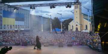 The “Ukraine Thanks You!” concert in Tallinn on 24 August 2023. Photo by Kultuuride Ristmik NGO.