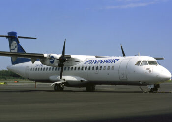 Finnair's ATR-72 aircraft. Photo by Pertti Sipilä.