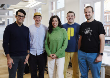 Plural, a new investment fund, started in 2023. Plural's founders, from left to right: Khaled Helioui, Ian Hogarth, Carina Namih, Sten Tamkivi and Taavet Hinrikus.