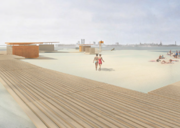 The Tallinn city government has approved a plan for the modern development of Pirita Beach, the largest beach in the Estonian capital. Image by Ruum and Maastik.