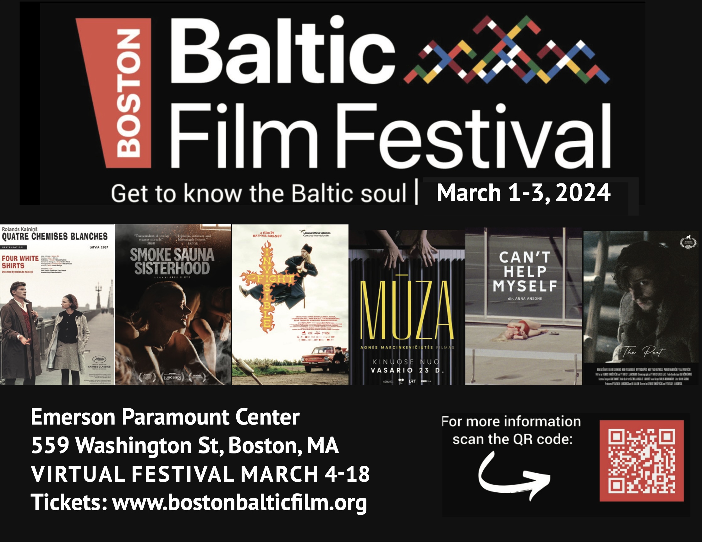 The marketing poster for the Boston Baltic Film Festival.