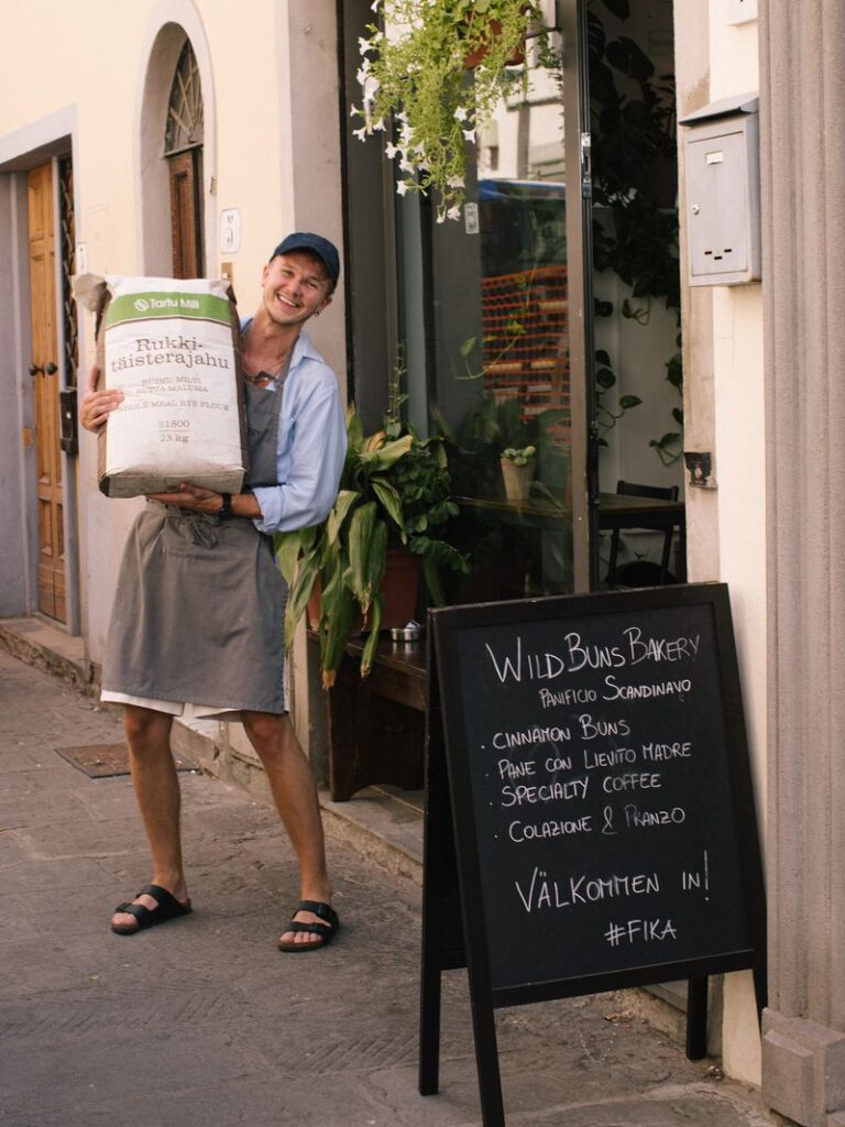 Robert Marrandi at his Wild Buns Bakery in Florence, Italy | © Alina Birjuk