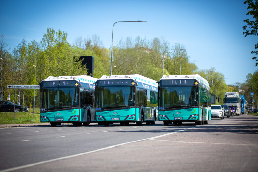 Tallinn city buses. Photo by Transport for Tallinn