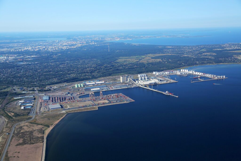 Muuga Harbour is Estonia's largest port. Photo by Protio.