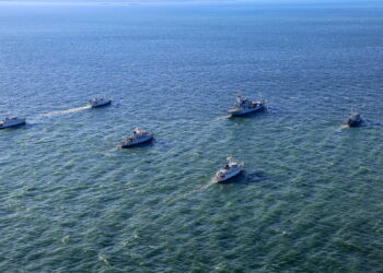 The Estonian Navy, together with allies, hunting for historical explosives in Estonian waters. Photo by the Estonian military.