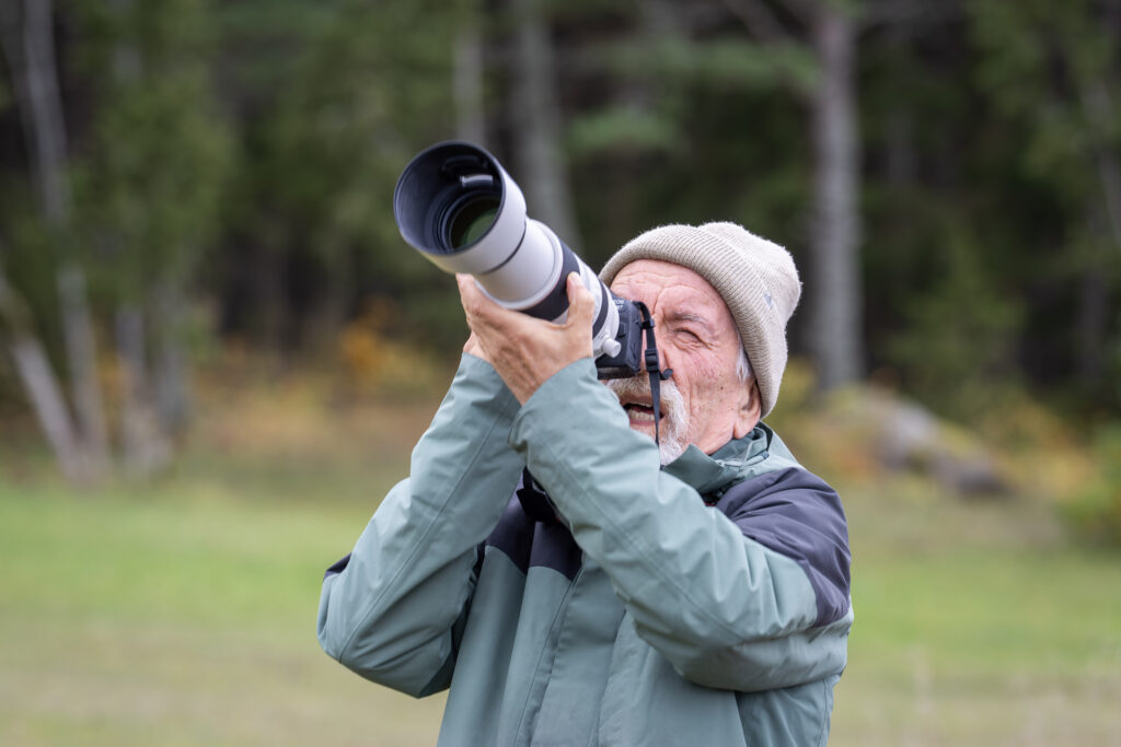 Harri Rinne has been an avid amateur photographer for a long time, capturing the natural beauty of Hiiumaa and its rare animals and birds through his camera lens. Photo by Kaja Hiis-Rinne.