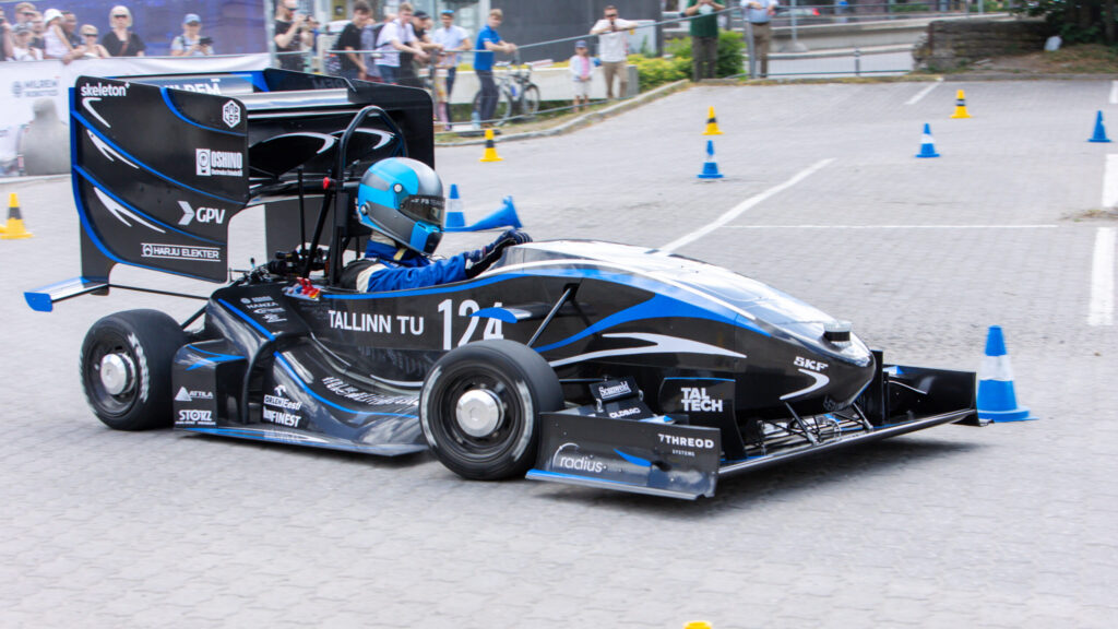 The launch of the 2024 Estonian Formula Student car. Photo by TalTech.