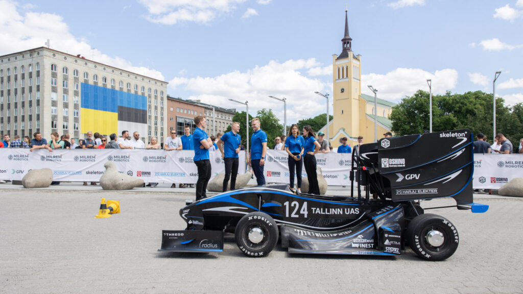 The launch of the 2024 Estonian Formula Student car. Photo by TalTech.